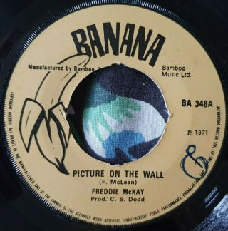 Freddie Mckay - Picture On The Wall / Version Rare Orig Uk Banana 45