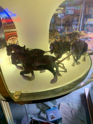 BUDWEISER WORLD CHAMPION CLYDESDALE TEAM REVOLVING CAROUSEL VERY COOL 3