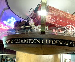 BUDWEISER WORLD CHAMPION CLYDESDALE TEAM REVOLVING CAROUSEL VERY COOL 9