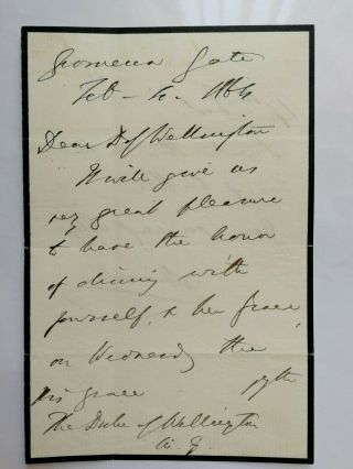 Benjamin Disraeli - British Prime Minister - Politics - Autograph Letter