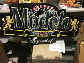 Modelo Especial Mexican Cerveza Authentic Led Beer Sign 41 " X22 " X2 " Not Neon