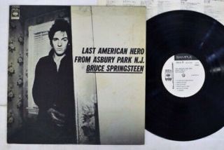 Bruce Springsteen Last American Hero From Asbury Cbs/sony Yapc95 Japan Promo Lp