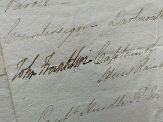 John Franklin - Royal Navy - Arctic Explorer - Autograph Document - 1832