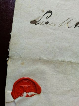 JOHN FRANKLIN - Royal Navy - Arctic Explorer - Autograph Document - 1832 3
