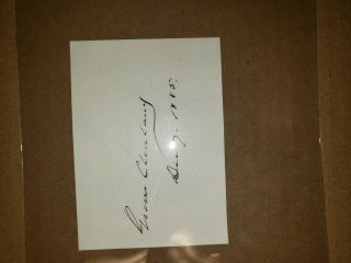 President Grover Cleveland Autograph December,  7 1885,  Loa