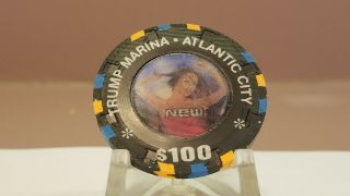Trump Marina Rare 100.  00 Atlantic City Nj Chip.  Chip Convention Find