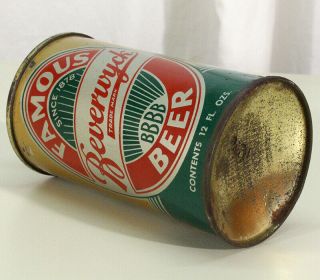 FAMOUS BEVERWYCK BBBB •GOLD• LO - PRO IRTP CONE TOP BEER CAN ALBANY,  YORK NY, 6