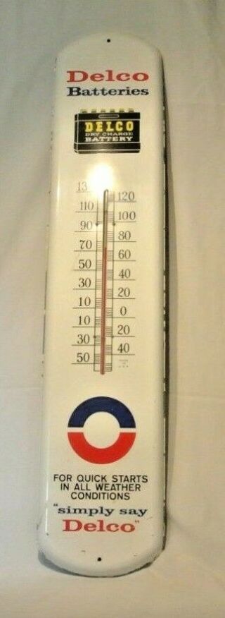 Delco Battery Advertising Thermometer