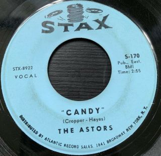 The Astors Candy 7” 45 Vinyl Stax Records S 170 Rare Northern Soul Ex Funk Rare