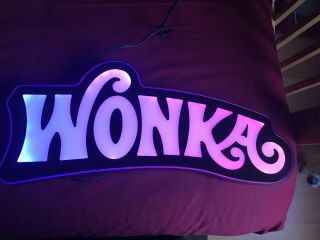 Willy Wonka Casino Slot Machine Topper Illuminated Sign WONKA CASINO SLOT SIGN 11