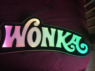 Willy Wonka Casino Slot Machine Topper Illuminated Sign Wonka Casino Slot Sign