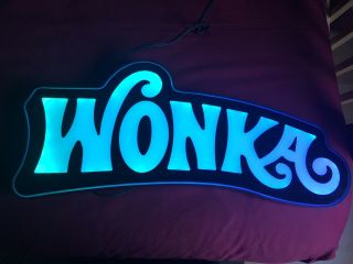 Willy Wonka Casino Slot Machine Topper Illuminated Sign WONKA CASINO SLOT SIGN 2