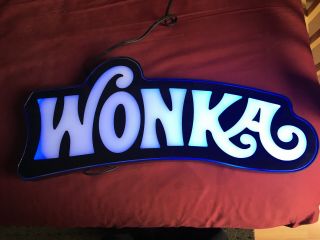 Willy Wonka Casino Slot Machine Topper Illuminated Sign WONKA CASINO SLOT SIGN 3