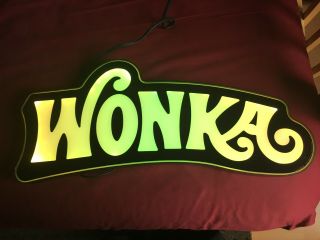 Willy Wonka Casino Slot Machine Topper Illuminated Sign WONKA CASINO SLOT SIGN 4
