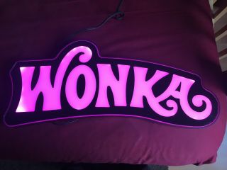 Willy Wonka Casino Slot Machine Topper Illuminated Sign WONKA CASINO SLOT SIGN 7