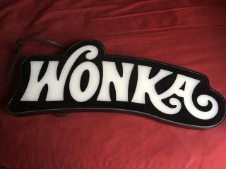 Willy Wonka Casino Slot Machine Topper Illuminated Sign WONKA CASINO SLOT SIGN 8