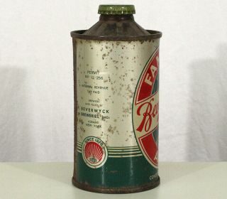 FAMOUS BEVERWYCK BBBB ALE FBIR FLAT BOTTOM CONE TOP BEER CAN ALBANY,  YORK NY 4