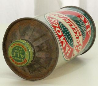 FAMOUS BEVERWYCK BBBB ALE FBIR FLAT BOTTOM CONE TOP BEER CAN ALBANY,  YORK NY 7