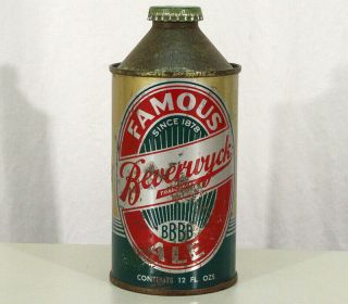 Famous Beverwyck Bbbb Ale High Profile Irtp Cone Top Beer Can Albany York Ny