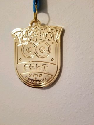 Pokemon Go Fest Chicago 2019 Medal; One of 300 Battle Arena Champion Collectors 3