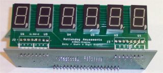 Dis021 6 Digit Display Board Set Of 5 For Bally/stern Pinball Machines