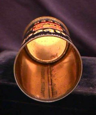 LUBECK ROYAL BEER - LATE 1930 ' S - OPENING INSTRUCTIONAL FLAT TOP CAN - CHICAGO 10