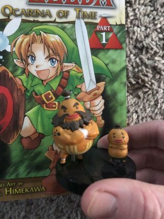 The Legend Of Zelda Ocarina Manga Vol.  1 W/ Goron Figure,  Keychain 3