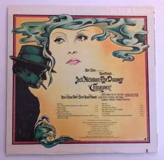 Chinatown - 1974 Soundtrack US 1st Press (NM) Jack Nicholson 3