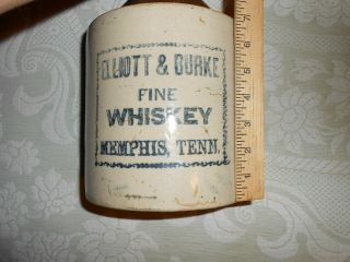 Eliott & Burke Fine Whiskey Jug Memphis Tennessee Mississippi River Whiskey