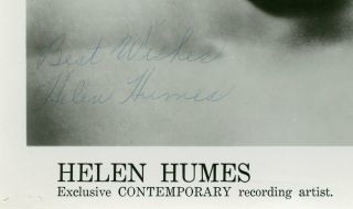 Helen Humes (1913 - 1981) - American jazz & blues singer - Rare signed large photo 2