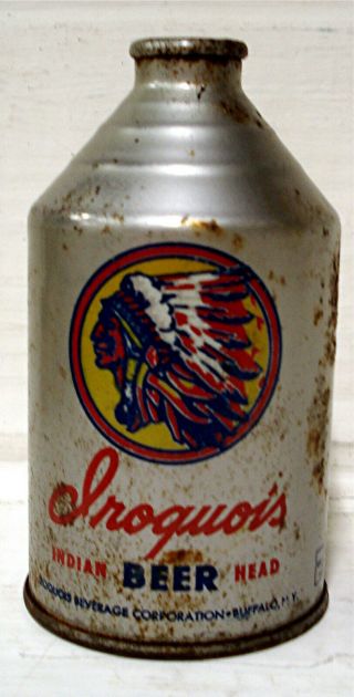 Iroquois Indian Head Beer - Buffalo,  Ny - Irtp Crowntainer - Rare