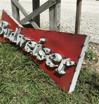 Budweiser Bowtie Metal Sign,  Budweiser Wall Art,  Metal Beer Sign,  Man Cave Sign 4