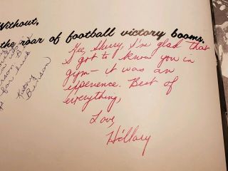 Hillary Rodham Clinton Inscribed And Signed 9th Grade High School Yearbook 1962