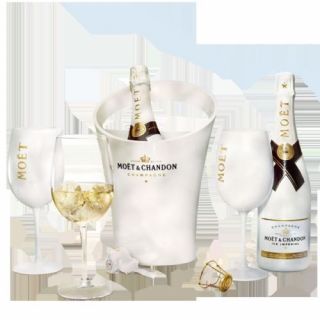 Moet Chandon Ice Imperial Glasses White Acrylic Champagne Glasses Set x 10 6
