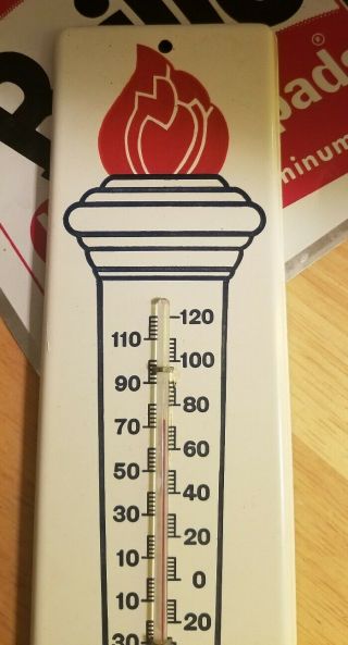 OLD VINTAGE STANDARD HEATING OIL THERMOMETER NOS GAS STATION SODA OIL RACK 3