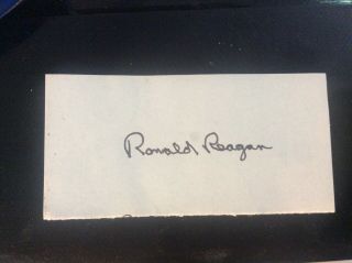 President Ronald Reagan Signed Perfect Guaranteed Authentic
