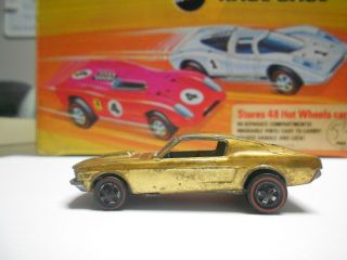 1968 Hot Wheels Custom Mustang Hong Kong Redline Gold Sweet 16