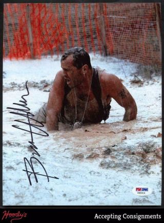 Bruce Willis Autograph Signed 8x10 Photo Auto Psa/dna