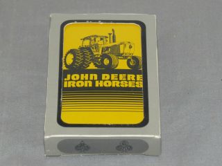Vintage John Deere Iron Horses 4840 Tractor Playing Cards Deck Yellow