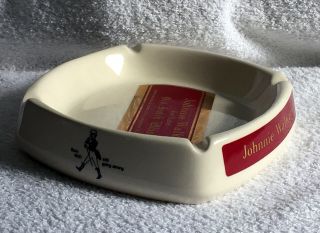 Johnnie Walker Red Label Old Scotch Whisky Wade Square Ceramic Ashtray