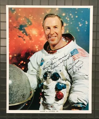James A.  Lovell Jr Signed 8x10 Photo Autographed Auto Psa/dna Astronaut