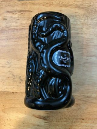 Release The Kraken Tiki Mug Black Spiced Rum Ceramic Octopus Glass Mug
