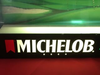 MICHELOB BEER GOLF MOTION HOLE IN ONE SIGN LIGHT 1992 7