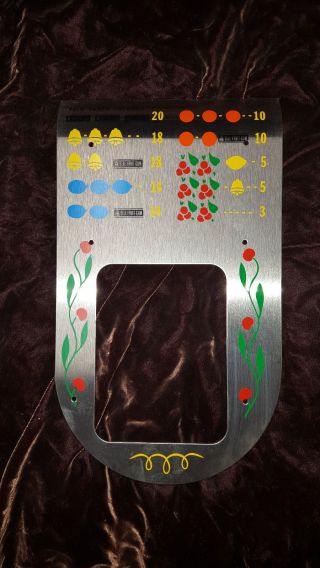 Mills Antique Slot Machine Award Bib Large Window Stainless 3/5 Payout Lp - 10