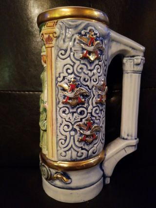 RARE - The Budweiser Girl Beer Stein - 1973 Anheuser Busch Inc Made In Italy 9 