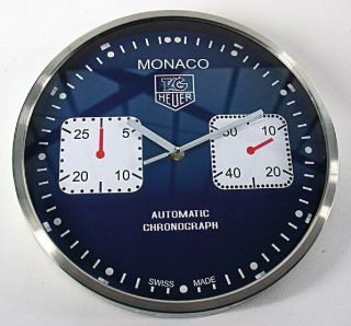 Tag Heuer Monaco Dealer Showroom Wall Clock