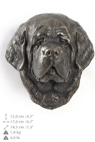 Saint Bernard,  Dog Statuette To Hang On The Wall,  Art Dog Limited Edition,  Usa