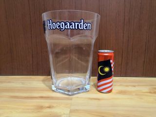 RARE (LAST) Hoegaarden GIANT 3 Liter Glass Beer Mug 6 pint 10 1/2 Inches Tall 5