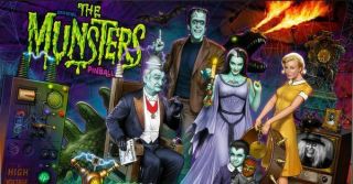 The Munsters Stern Pinball Game Translight Sign 16x26
