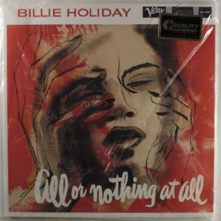 Billie Holiday All Or Nothing At All Verve 2xlp 45rpm Ltd Ed.  Mono 200g